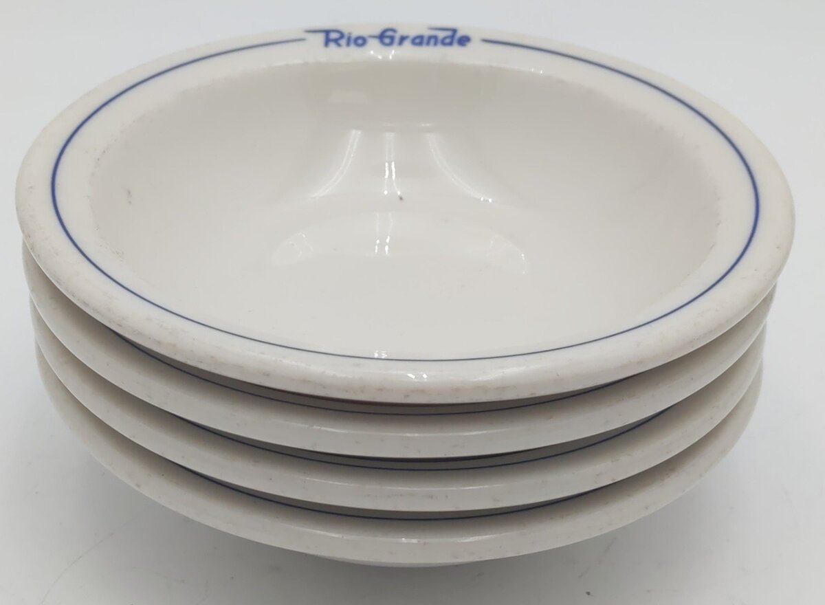 Syracuse China Rio Grande Prospector Pattern 5" Diameter Bowls (Set of 4) EX