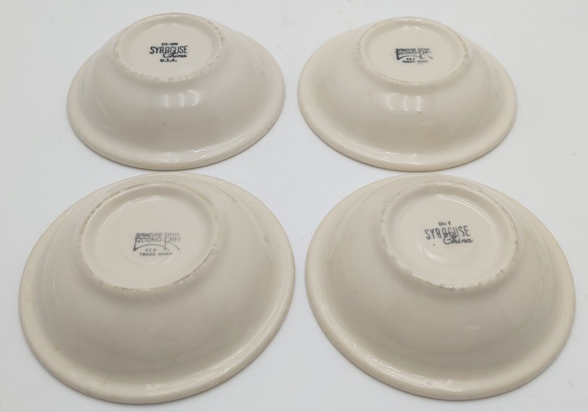 Syracuse China Rio Grande Prospector Pattern 5" Diameter Bowls (Set of 4) EX