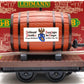 LGB 4047 G Scale Flatcar with Ferdinand Pieroth Whiskey Barrel LN/Box