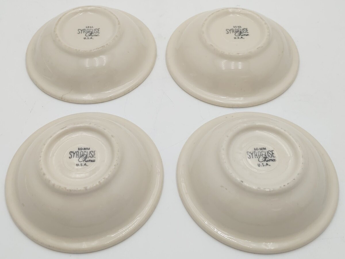 Syracuse China Rio Grande Prospector Pattern 5" Diameter Bowls (Set of 4) EX