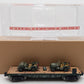 Menards 279-3380 O Army Flatcar w/ Two Jeeps #11158 EX/Box