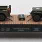 Menards 279-3380 O Army Flatcar w/ Two Jeeps #11158 EX/Box
