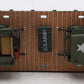 Menards 279-3380 O Army Flatcar w/ Two Jeeps #11158 EX/Box