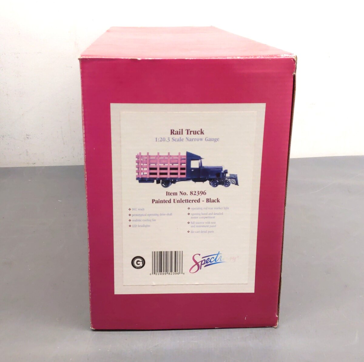 Bachmann 82396 G Scale Custom Painted Black Rail Truck/Box