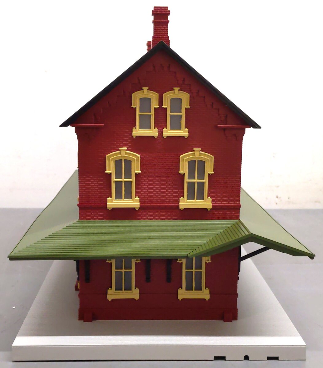 MTH 30-90094 Dark Red Stone Passenger Station EX/Box
