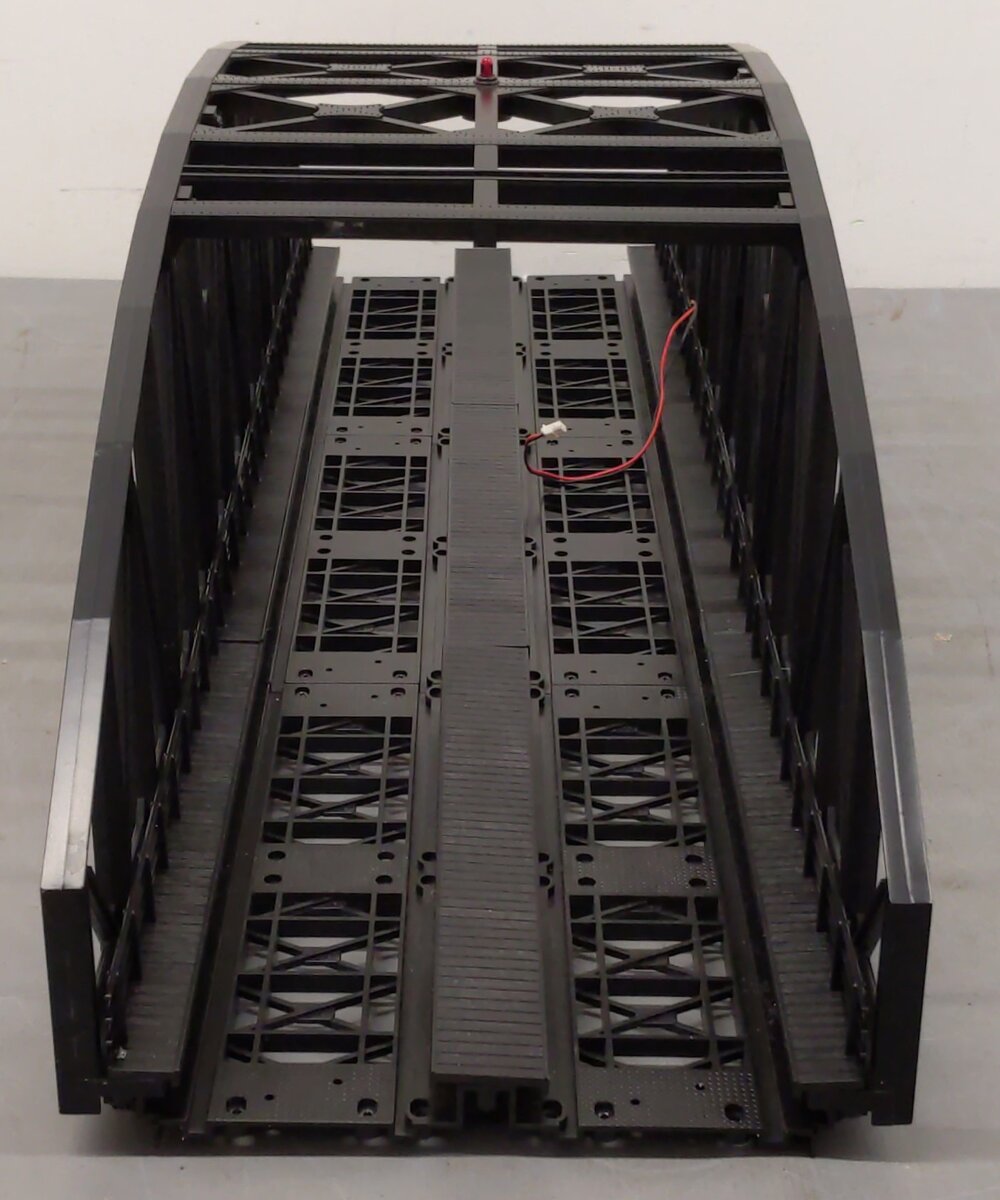 MTH 40-1111 O 2-Track Black Steel Arch Bridge LN/Box
