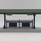 MTH 30-90315 Gray w/Green Roof Passenger Station Platform LN