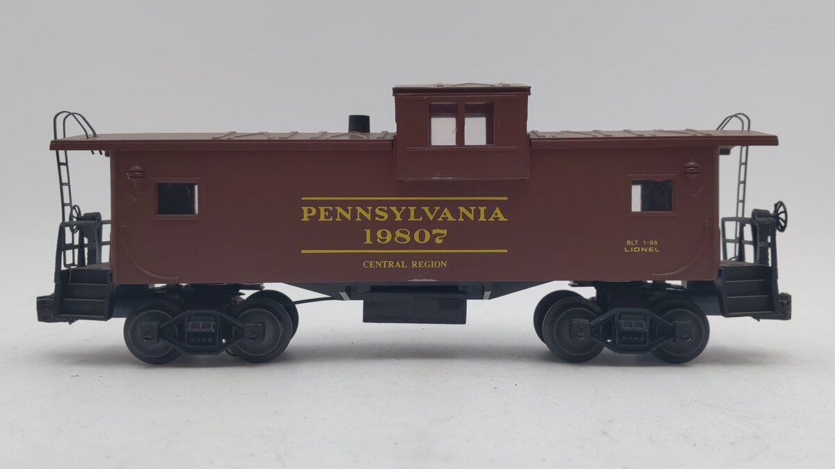 Lionel 6-19807 O Gauge Pennsylvania Extended Vision Smoking Caboose #19807 EX