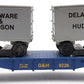 Lionel 6-9226 O Gauge Delaware and Hudson Flatcar with 2 Trailers VG