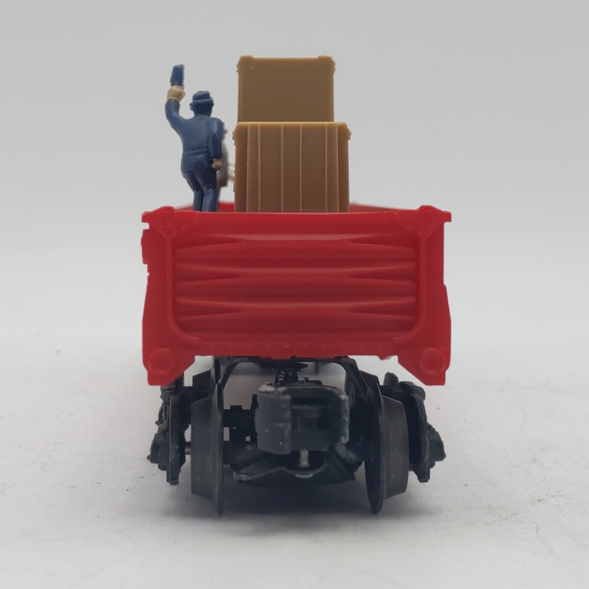 Lionel 6-9307 O Gauge Erie Animated Cop & Hobo Gondola #9307 EX