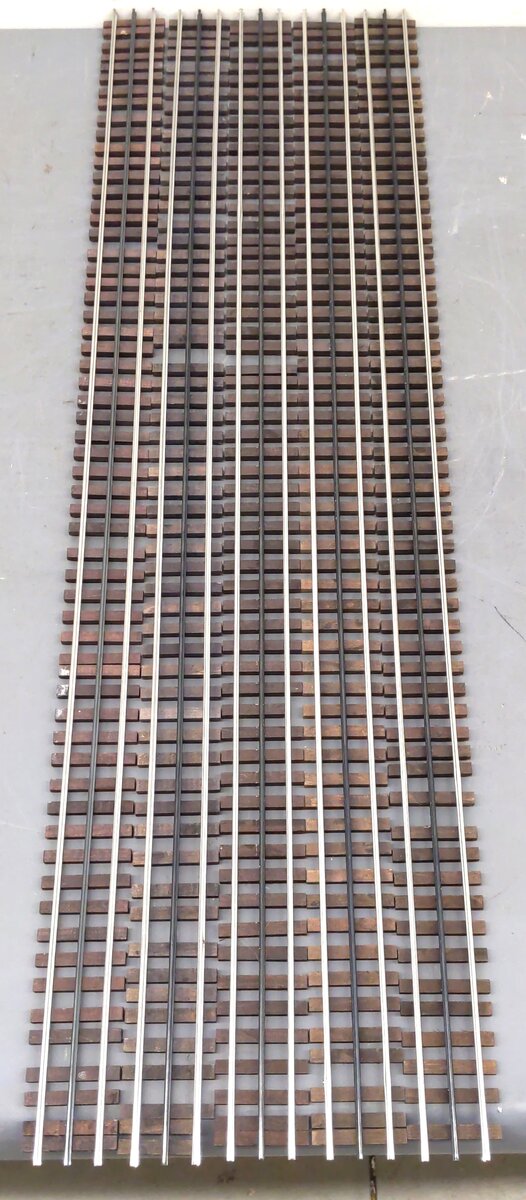 Gargraves WT-101-37 O Gauge Phantom Tinplate 37" Wood Tie Sectional Track (10) VG