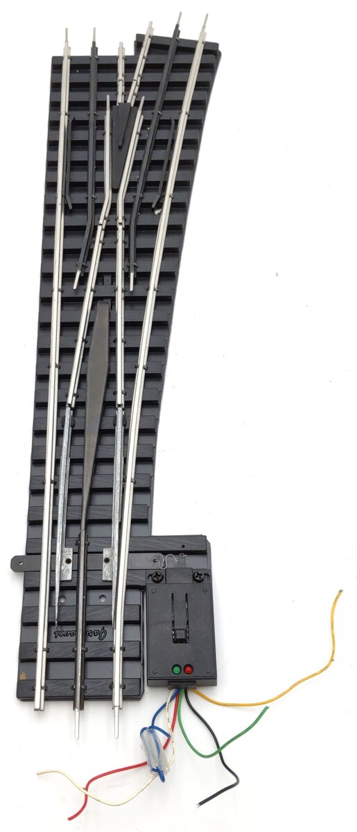 Gargraves 1103 O 100" Radius "Phantom" Right Hand Remote Switch Turnout EX