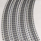 Gargraves 42-101S O 3 Rail Phantom Tinplate 42" Curve Plastic Tie Track (4) EX