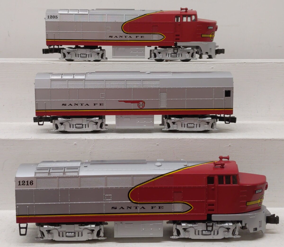 Williams SN208 O Gague Santa Fe Sharknose ABA Set #1205/1216 EX