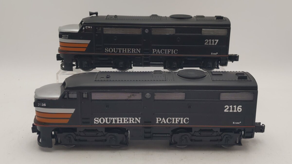 K-Line K2116 O Southern Pacific Alco AA Diesel Locomotive Set #2116/2117 EX