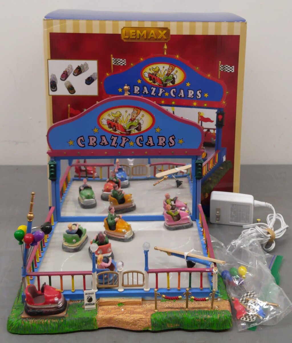 Lemax 64488 Village Collection Crazy Cars with Adapter/Box