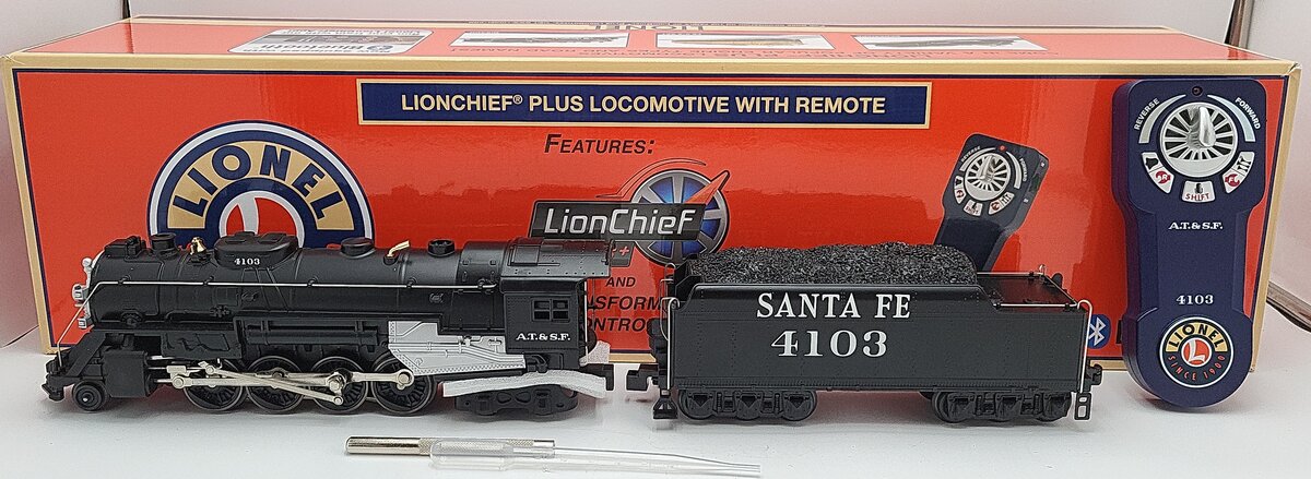Lionel 6-84251 O Santa Fe Lionchief® Plus Berkshire Steam Locomotive #4103 LN/Box