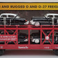 MTH 30-7659 O Gauge T.T.O.S. 1999 Auto Carrier w/ERTL 1952 Cadillac's #11070 EX/Box