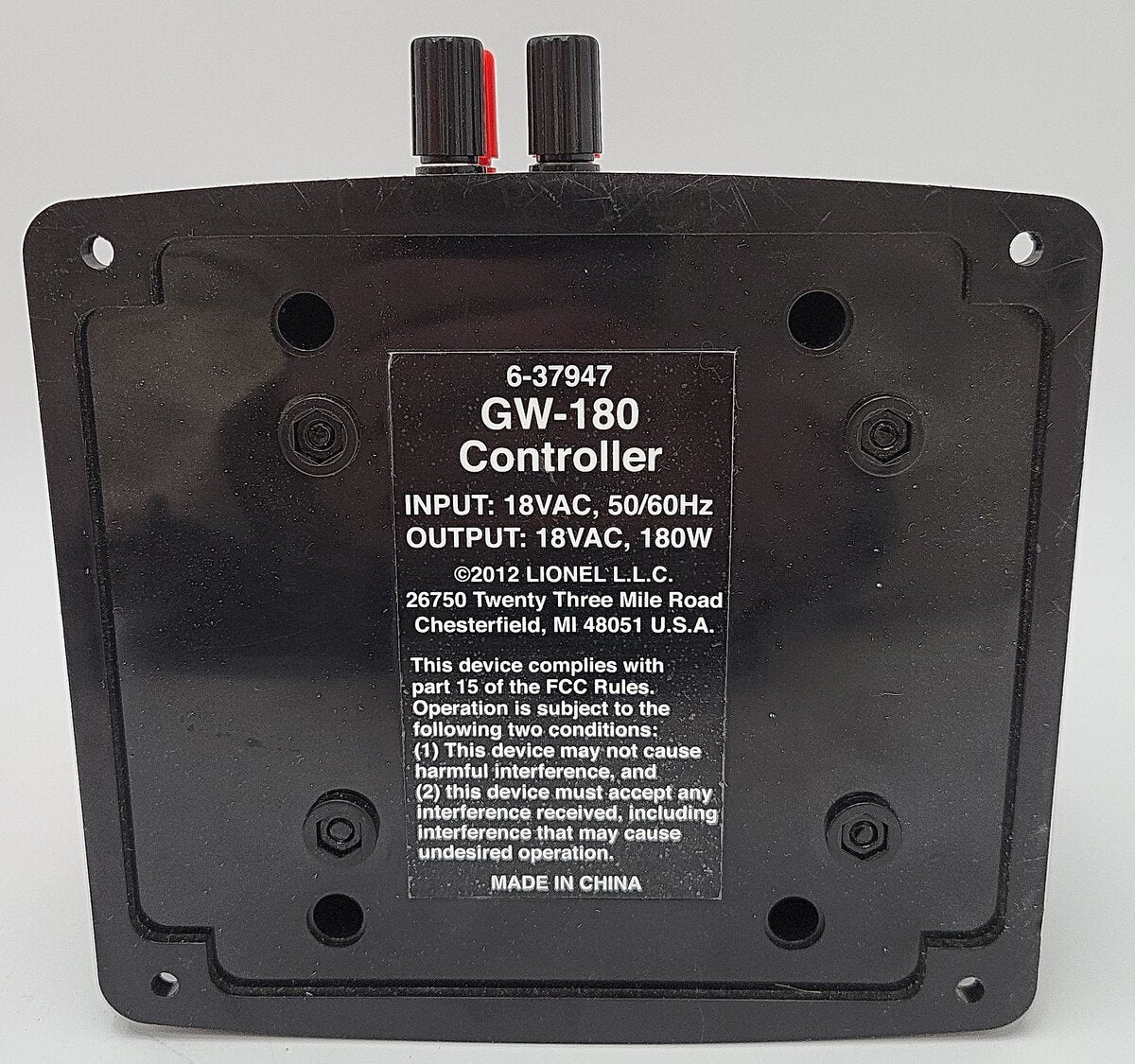 Lionel 6-37947 O GW-180 180 Watt Transformer EX/Box