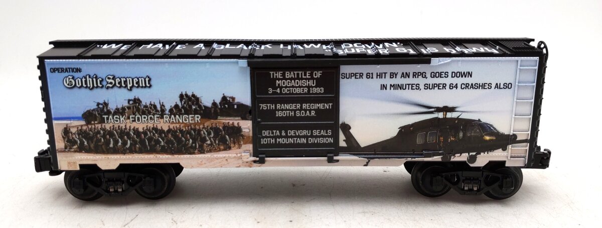 Lionel 2338190 O U.S. American History Battle of Mogadishu Boxcar LN/Box