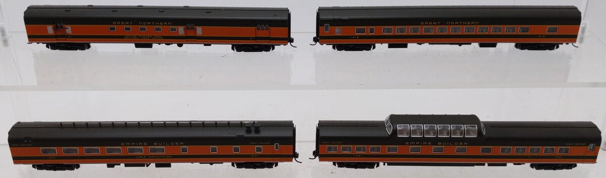 Kato 106-1051 N Scale Great Northern Smoothside Passenger Cars 4 Car (Set A) EX/Box
