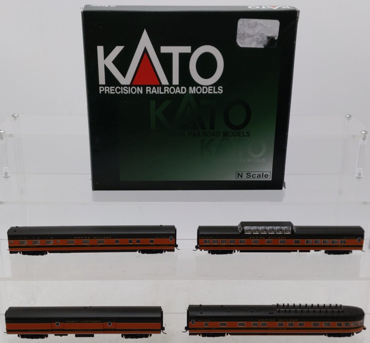 Kato 106-1052 N Scale Great Northern Smoothside Passenger 4-Car Set (Set B) EX/Box