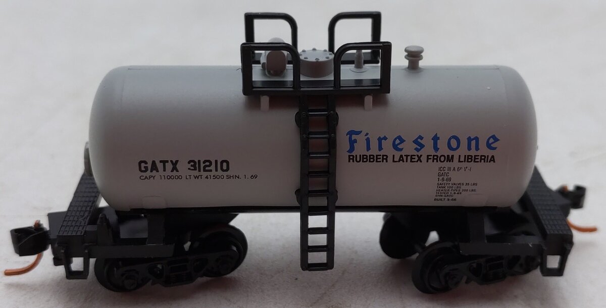 Atlas 32392 N Scale Firestone Corporation Tank Car #31210 EX/Box