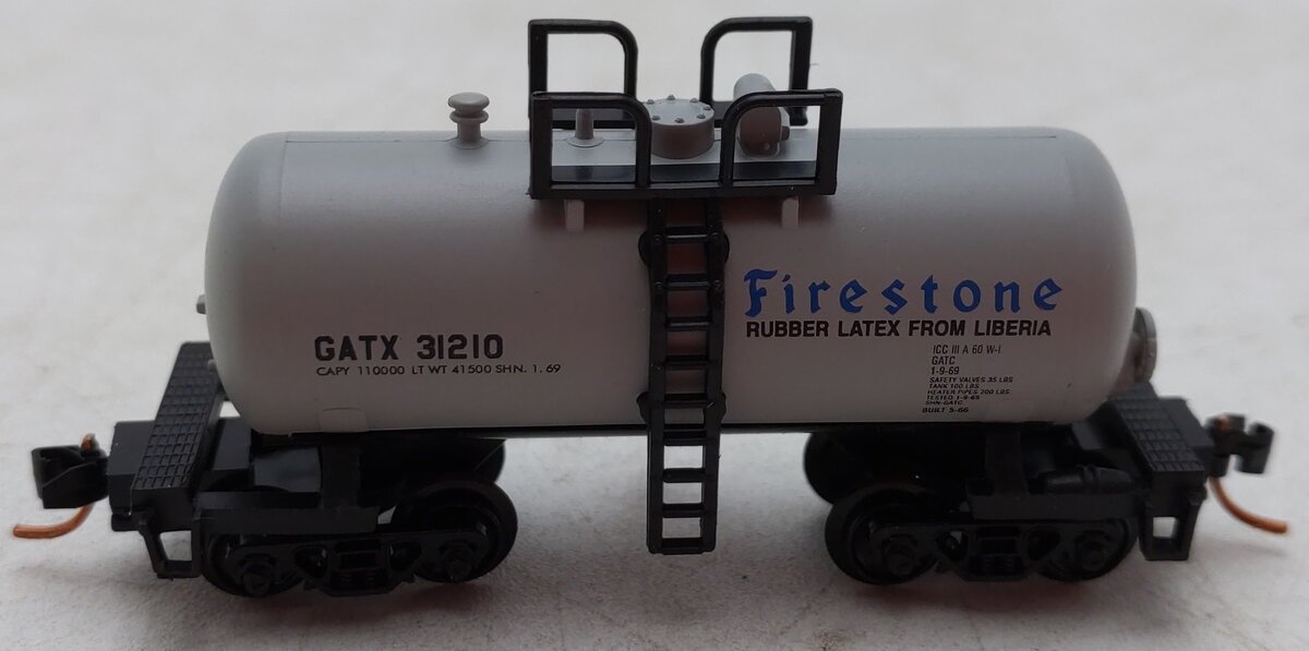 Atlas 32392 N Scale Firestone Corporation Tank Car #31210 EX/Box