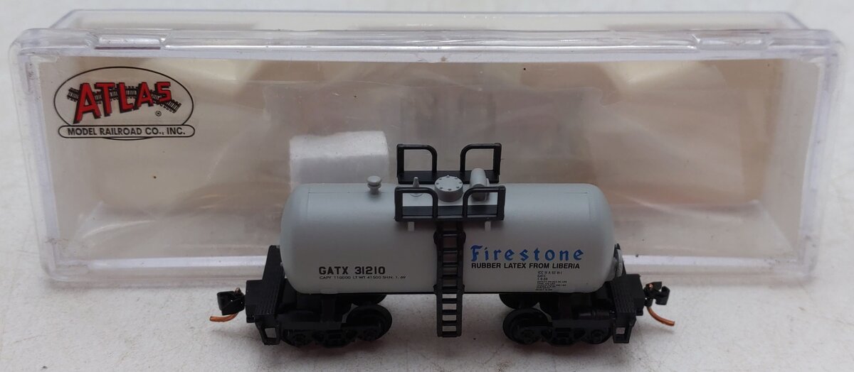 Atlas 32392 N Scale Firestone Corporation Tank Car #31210 EX/Box