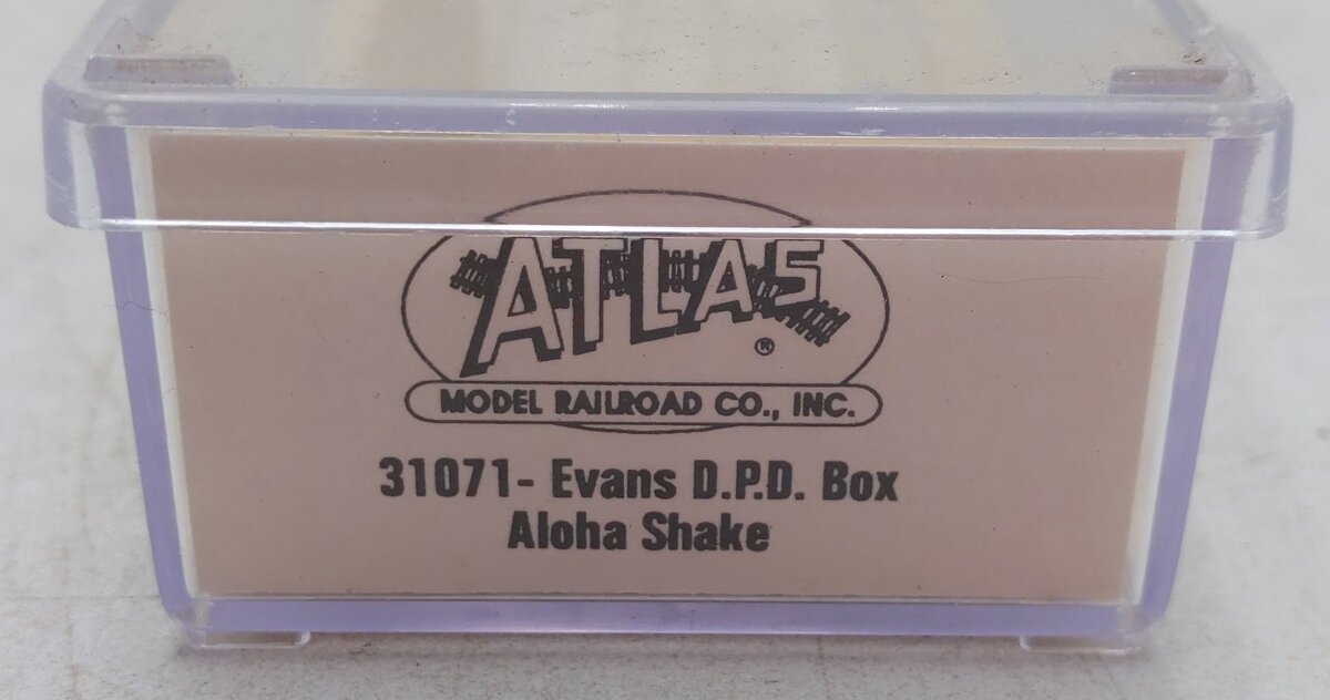Atlas 31071 N Scale Aloha Shake Evans D.P.D. Boxcar #10392 EX/Box