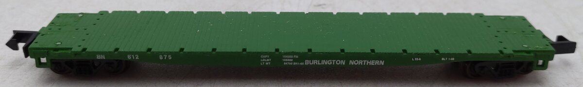 Walthers 932-8202 N Scale BN 54' GSC Flat Car #612789 VG/Box