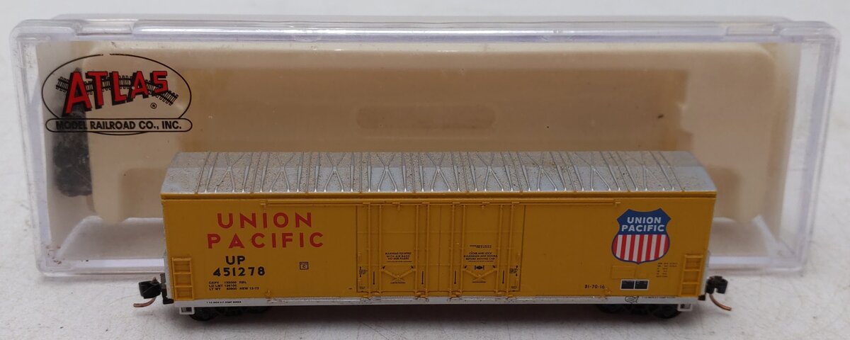 Atlas 31062 N Scale Union Pacific Box Car #451278 EX/Box