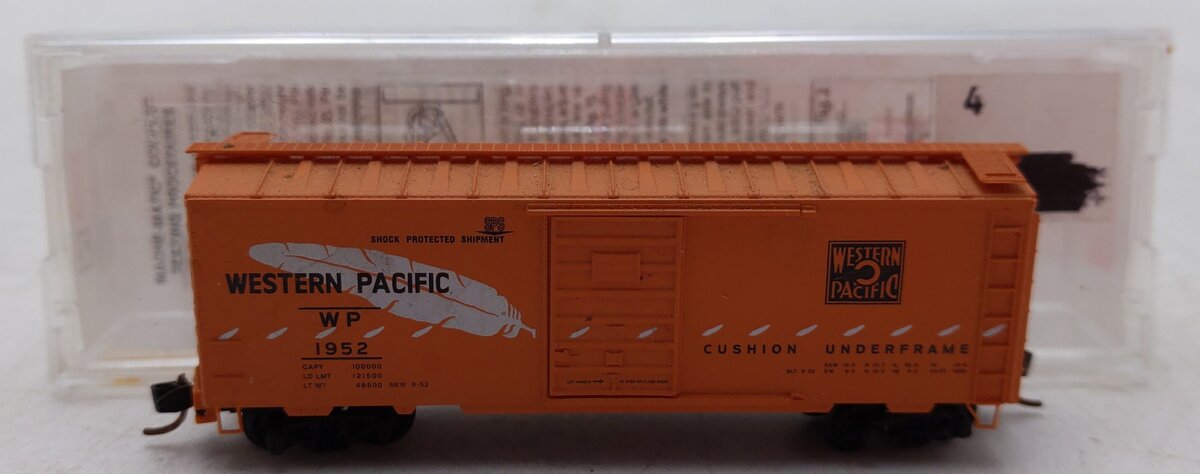 Micro-Trains 02000506 N Western Pacific 40' Standard Single Door Boxcar #1952 EX/Box