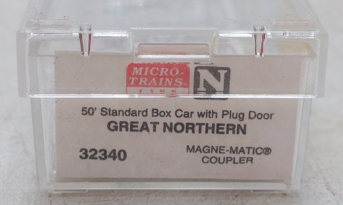 Micro-Trains 03200340 N Great Northern 50' Steel Plug Door Boxcar #36871 EX/Box