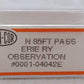 Con-Cor 04042E 40198 N Scale Erie Observation Passenger Car #411 EX/Box