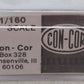 Con-Cor 04042E 40198 N Scale Erie Observation Passenger Car #411 EX/Box
