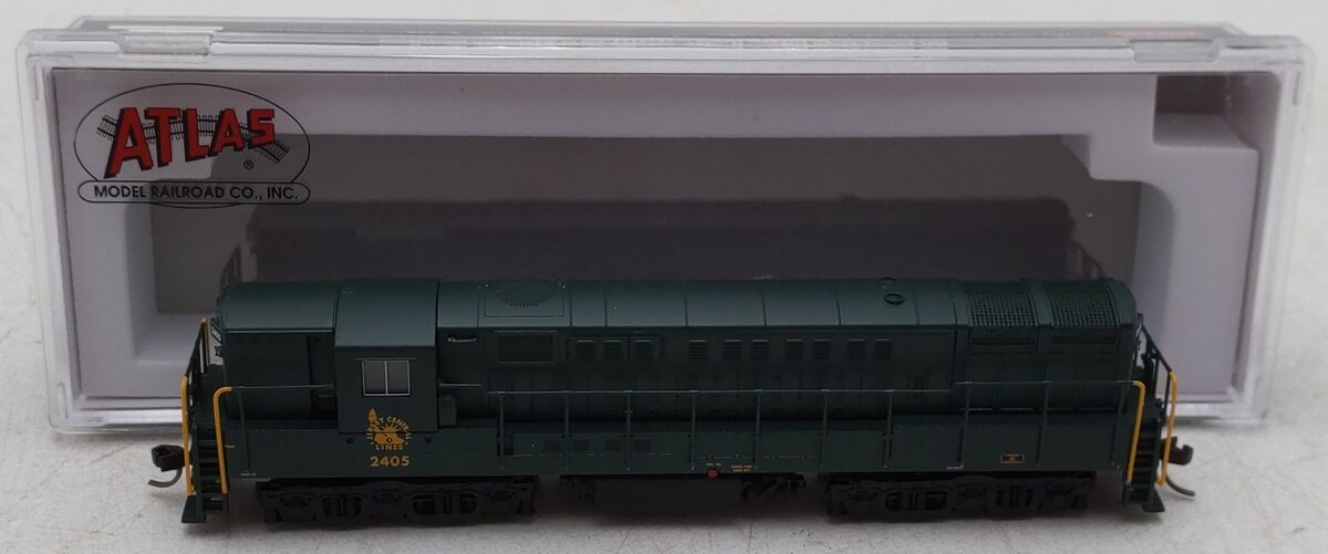 Atlas 40005387 N Jersey Central Train Master Silver Ph.1B Diesel Loco #2405 LN/Box
