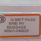 Con-Cor 04082E 40348 N Erie 85' Smooth-Side Full Baggage #609 EX/Box