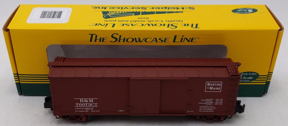 S-Helper Service 01602 S Scale Boston & Maine Boxcar #70073CT LN/Box