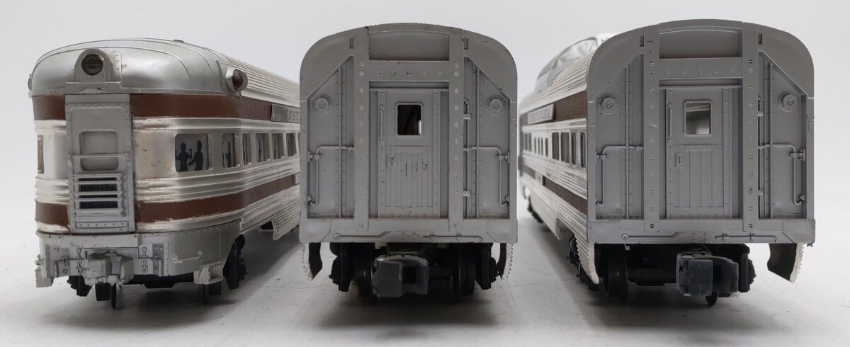 Lionel Vintage O Gauge Aluminum Passenger Cars #2522,2523,2521 [3] VG