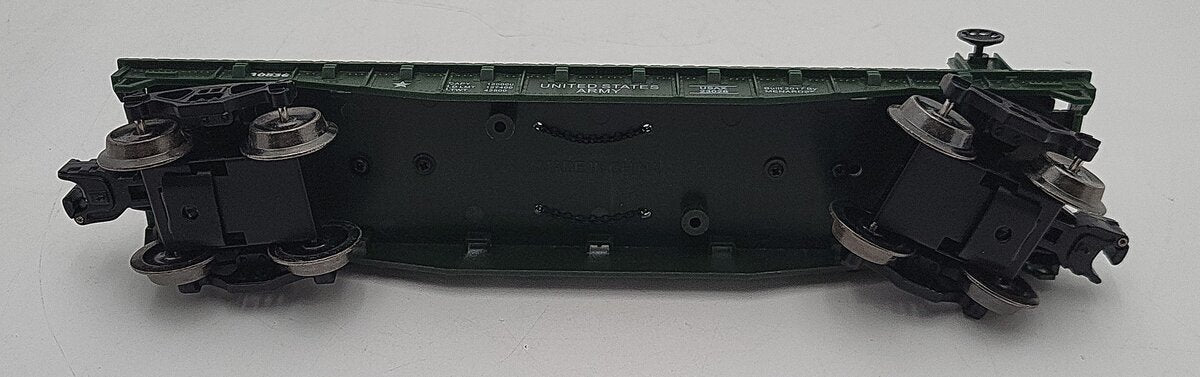 Menards 279-3380 O Army Flatcar w/ Two Jeeps #10836 LN/Box