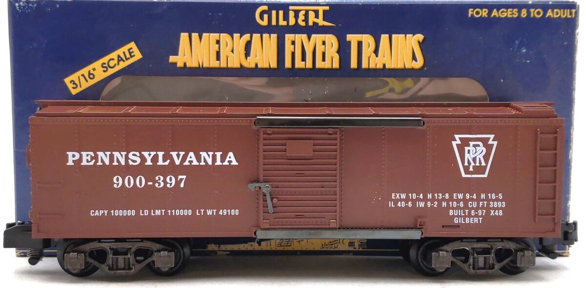 American Flyer 6-48330 S Gauge Pennsylvania Railroad Boxcar #900-397 LN/Box