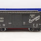USA Trains R19043C G Burlington Simulated Steel Box Car (Black/Silver) #30708  EX/Box