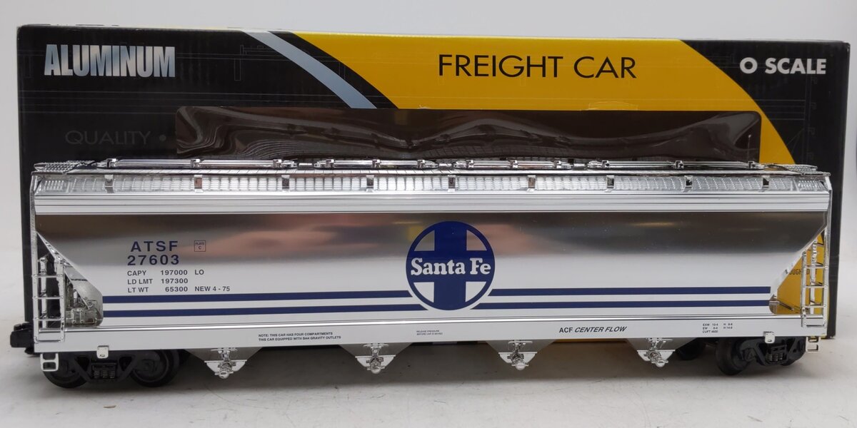 K-Line K6244-10515 ATSF 4-Bay CenterFlow Hopper #27603 LN/Box