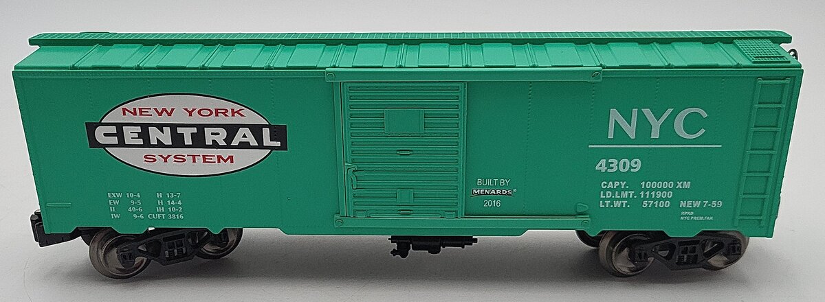 Menards 279-3169 O Scale NYC Boxcar #4309 LN/Box