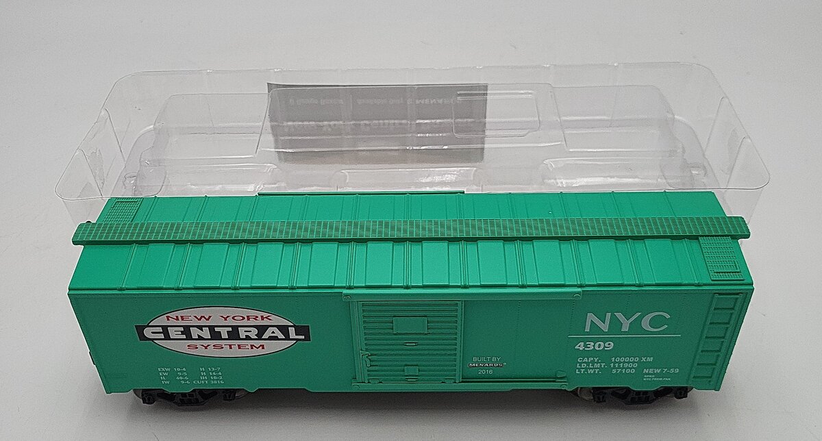 Menards 279-3169 O Scale NYC Boxcar #4309 LN/Box