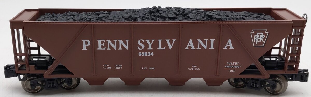 Menards 279-3047 O Gauge Pennsylvania Railroad Hopper Car #69634 LN/Box