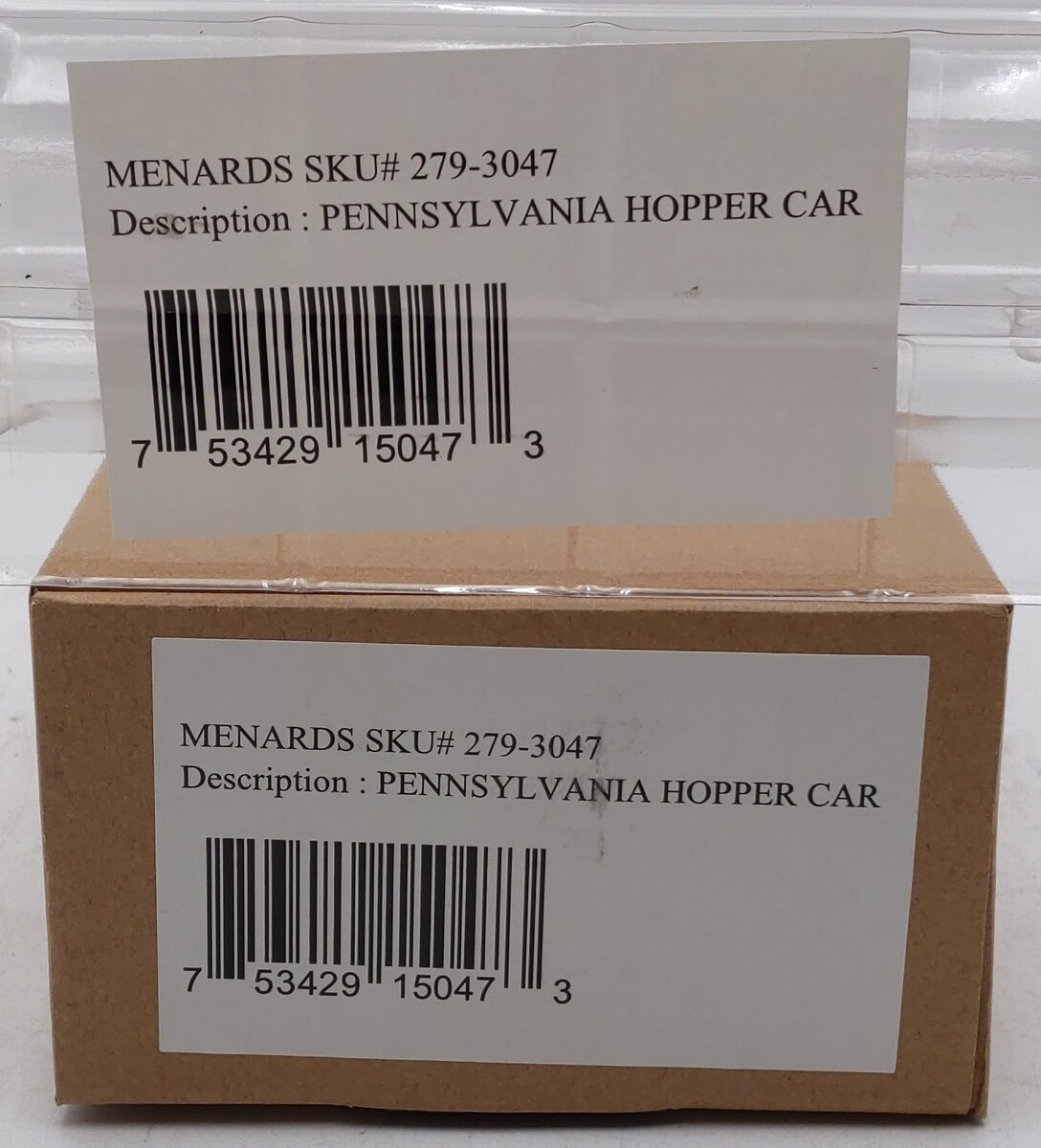 Menards 279-3047 O Gauge Pennsylvania Railroad Hopper Car #69634 LN/Box