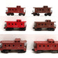 Lionel Vintage O Gauge Caboose Cars: 6017, 6257 [6] VG