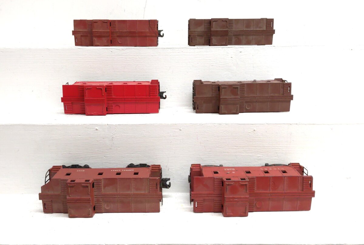 Lionel Vintage O Gauge Caboose Cars: 6017, 6257 [6] VG